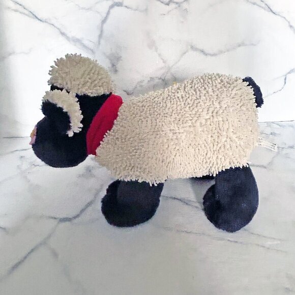 Shaun the Sheep - Vintage Plush with daisies and red scarf.  Wallace and Gromit - Picture 9 of 10